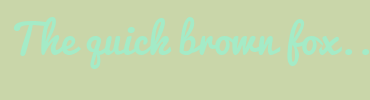 Image with Font Color A4EBC7 and Background Color C9D6A9